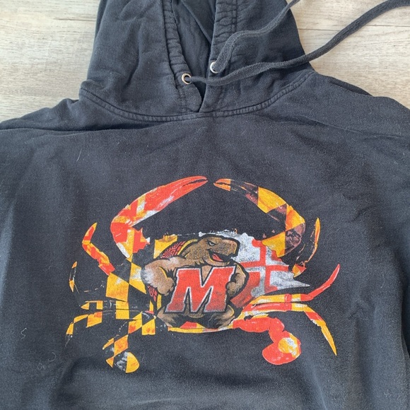 Hoodie sweatshirt Maryland Terps Terrapins size XL - Picture 2 of 3
